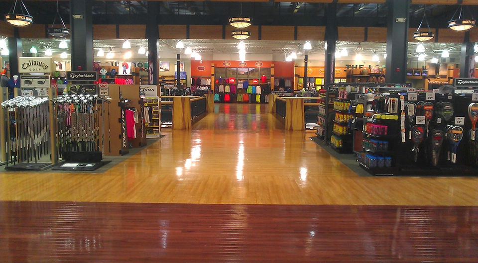 Floors that were stripped and waxed