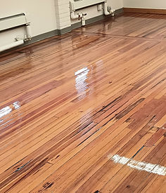 Wood floor refinished