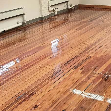 Wood floor refinished