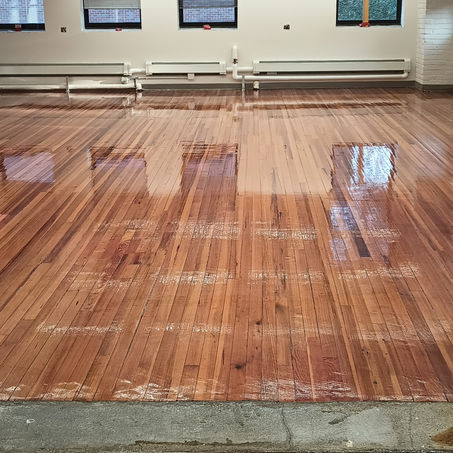Wood floor refinished