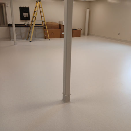 After Post Construction Cleaning of Medtec Flooring the V.A hospital