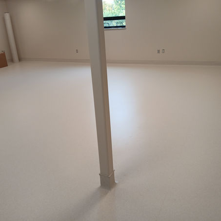 After Post Construction Cleaning of Medtec Flooring the V.A hospital