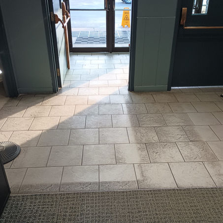 Before Deep Cleaning Tile